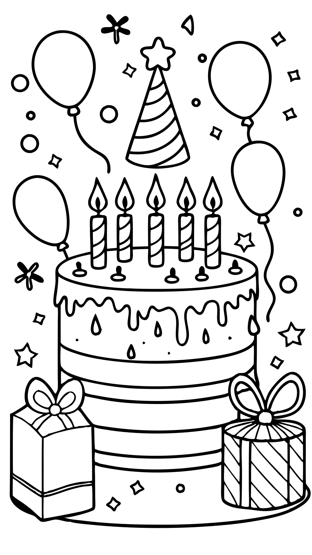 birthday coloring page